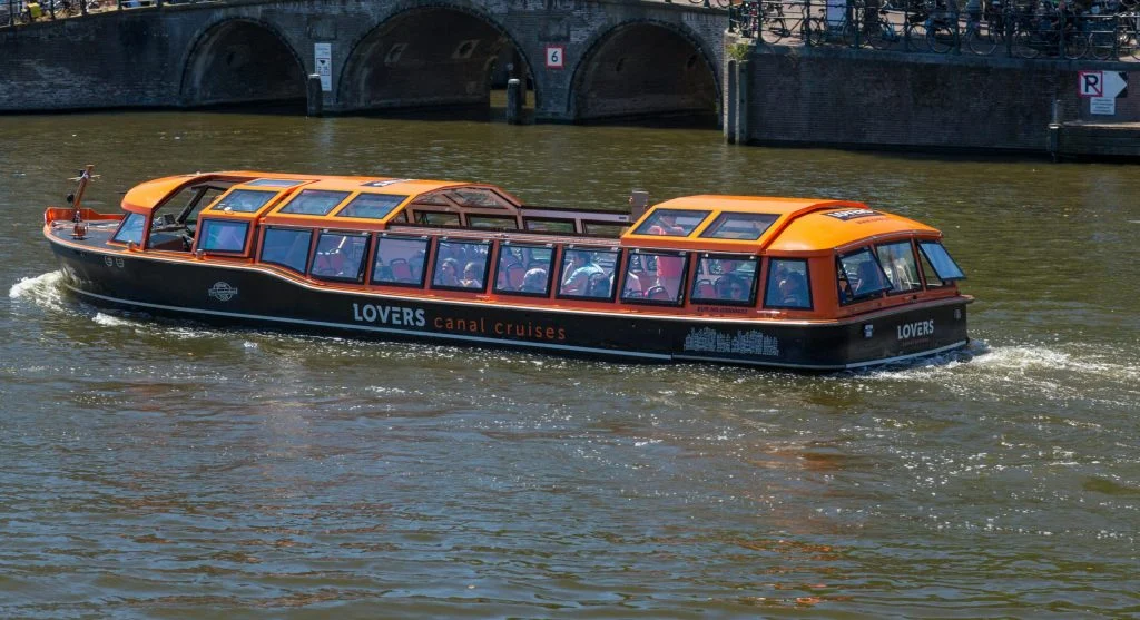 Outdoor sightseeing along European canals
