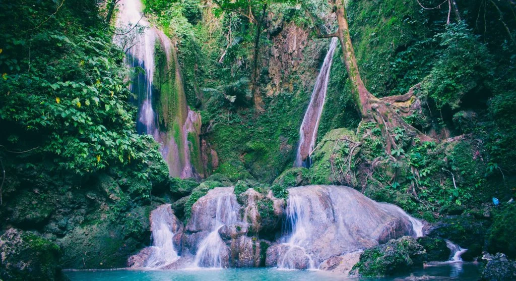 luxury waterfall retreat outdoor scenery